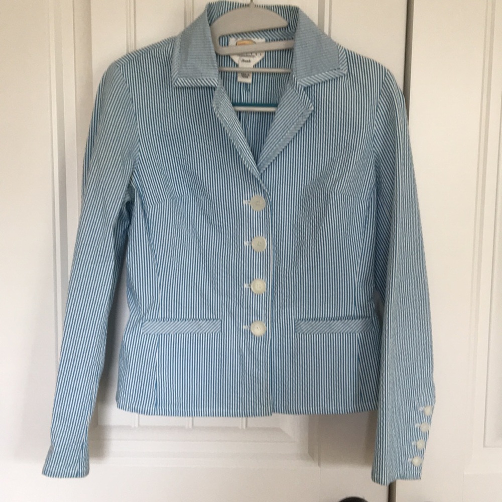 Seersucker Talbots jacket